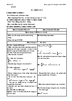 Giáo án Toán 7 - Đại số - Tiết 57: Đa thức