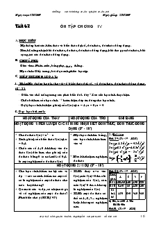 Giáo án Toán 7 - Đại số - Tiết 62, 64