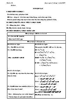 Giáo án Toán 7 - Đại số - Tiết 63: Luyện tập