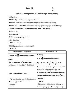 Giáo án Toán 7 - Đại số - Tiết 63: Nghiệm của đa thức một biến (tiếp)