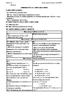 Giáo án Toán 7 - Đại số - Tiết 65: Nghiệm của đa thức một biến