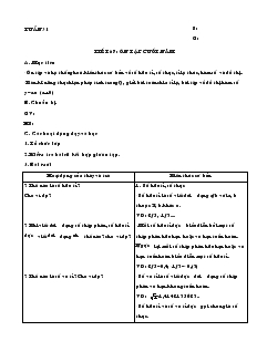 Giáo án Toán 7 - Đại số - Tiết 67, 68