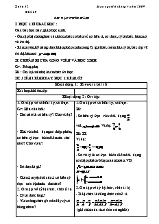 Giáo án Toán 7 - Đại số - Tiết 67: Ôn tập cuối năm