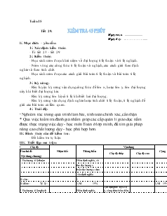 Giáo án Toán 7 - Đại số - Tuần 15 - Tiết 2