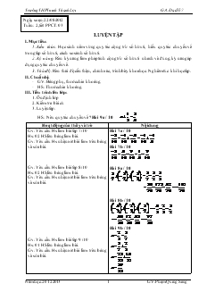 Giáo án Toán 7 - Đại số - Tuần 2