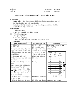 Giáo án Toán 7 - Đại số - Tuần 23