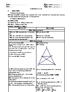 Giáo án Toán 7 - Hình học - 3 tiết tự chọn