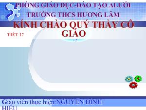 Giáo án Toán 7 - Hình học - Tiết 17: Tổng ba góc của một tam giác