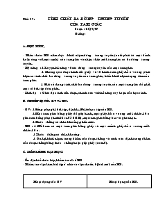 Giáo án Toán 7 - Hình học - Tiết 53, 54