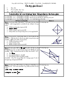 Giáo án Toán 7 - Ôn tập giai đoạn I - Trường THCS Trực Bình