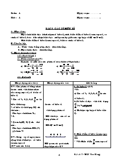 Giáo án Toán 7 - Tiết 1 đến tiết 65