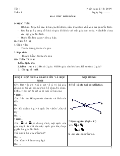 Giáo án Toán 7 - Tiết 1 đến tiết 67