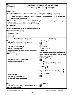 Giáo án Toán 7 - Tiết 23, 24