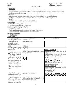 Giáo án Toán 7 - Tiết 25: Luyện tập