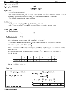 Giáo án Toán 7 - Tiết 31, 32