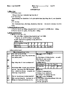 Giáo án Toán 7 - Tiết 44 đến tiết 46