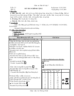 Giáo án Toán 7 - Tiết 47: Số trung bình cộng