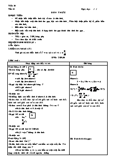 Giáo án Toán 7 - Tiết 55: Đơn thức