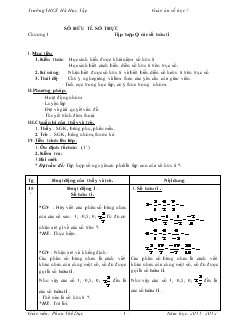 Giáo án Toán 7 - Trường THCS Hà Huy Tập