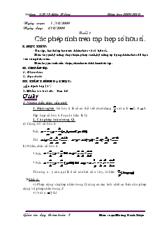 Giáo án Toán 7 - Trường THCS Liên Hồng