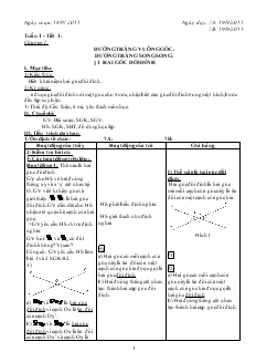 Giáo án Toán 7 - Tuần 1 đến tuần 9