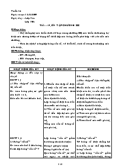 Giáo án Toán 7 - Tuần 24 đến tuần 27