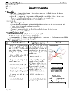 Giáo án Toán 7 - Tuần 24 - Trường THCS Mỹ Quang