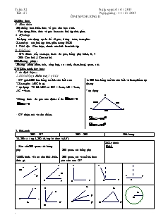 Giáo án Toán 7 - Tuần 32 đến tuần 34