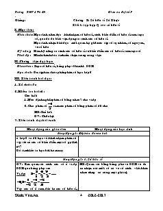 Giáo án Toán học 7 - Đại số (chuẩn)