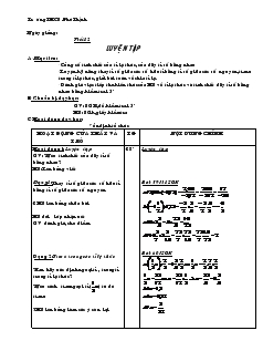 Giáo án Toán học 7 - Đại số - Tiết 12: Luyện tập