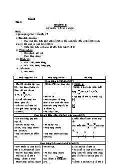 Giáo án Toán học 7 - Đại số - Tiết 1 đến tiết 38