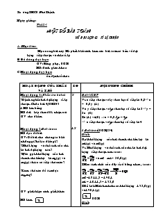 Giáo án Toán học 7 - Đại số - Tiết 24: Một số bài toán về đại lượng tỉ lệ thuận