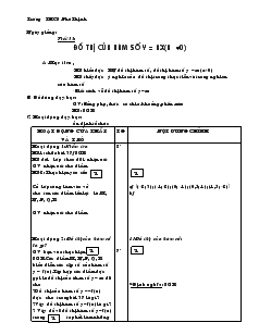 Giáo án Toán học 7 - Đại số - Tiết 33: Đồ thị của hàm số y = ax