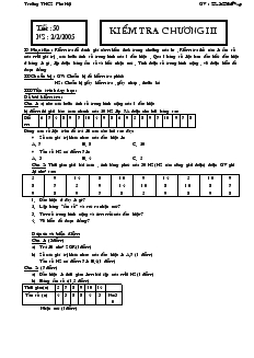 Giáo án Toán học 7 - Đại số - Tiết 50: Kiểm tra chương III