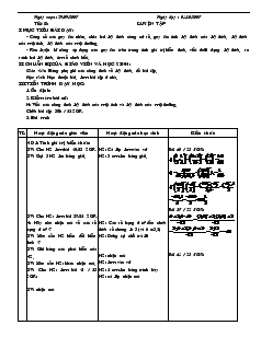 Giáo án Toán học 7 - Đại số - Tiết 8 đến tiết 29