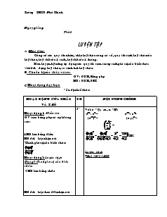 Giáo án Toán học 7 - Đại số - Tiết 8: Luyện tập