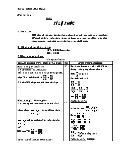 Giáo án Toán học 7 - Đại số - Tiết 9: Tỉ lệ thức