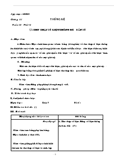 Giáo án Toán học 7 - Đại số - Tuần 20 đến tuần 23