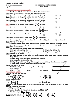 Giáo án Toán học 7 - Nghiệm thu giữa học kì I môn: Toán