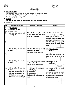 Giáo án Toán học 7 - Tiết 13: Luyện tập