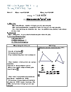 Giáo án Toán học 7 - Tiết 17, 18