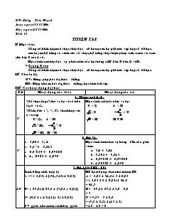 Giáo án Toán học 7 - Tiết 19: Luyện tập