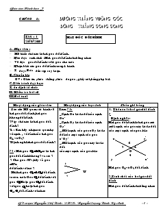 Giáo án Toán học 7 - Tiết 1 đến tiết 8