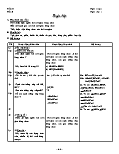 Giáo án Toán học 7 - Tiết 21: Luyện tập