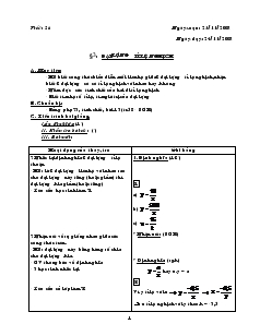 Giáo án Toán học 7 - Tiết 26 đến tiết 51