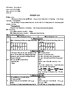 Giáo án Toán học 7 - Tiết 28: Luyện tập