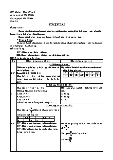 Giáo án Toán học 7 - Tiết 30: Luyện tập