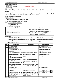 Giáo án Toán học 7 - Tiết 33: Luyện tập