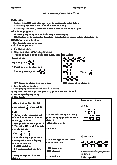 Giáo án Toán học 7 - Tiết 3: Nhân, chia số hữu tỉ