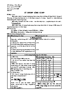 Giáo án Toán học 7 - Tiết 47: Số trung bình cộng